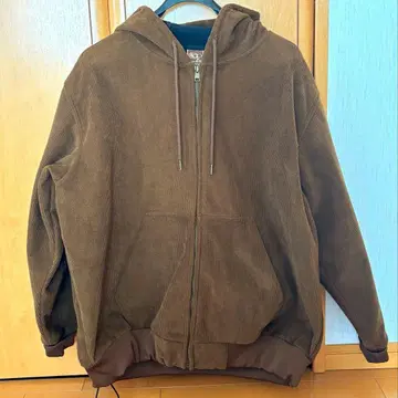 Ocean Pacific 코듀로이 지퍼 블루종 구제 의류 브라운