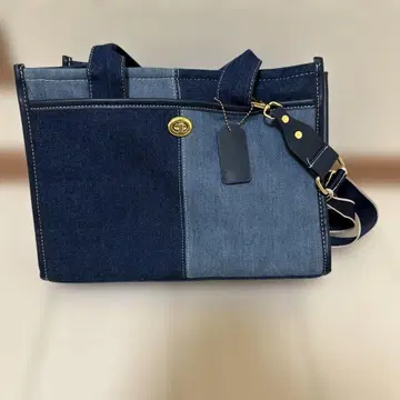 데님 패치워크 숄더백