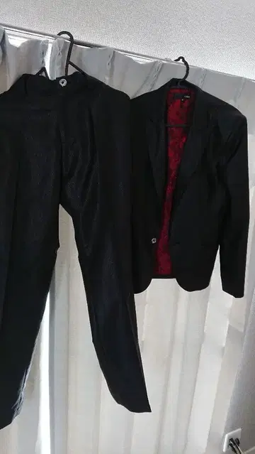 블랙 캐주얼 수트 M 사이즈