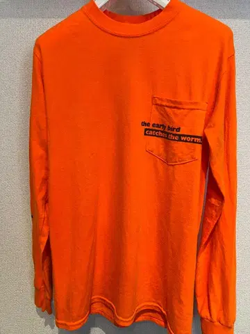 THM 오렌지 긴팔 티셔츠 S