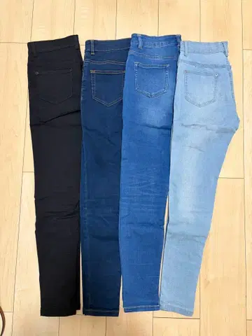 JEANASIS 스키니 팬츠 4색 세트 S 사이즈 여성용