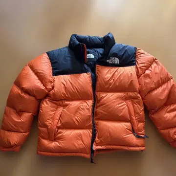 THE NORTH FACE 눕시 다운 자켓 L 오렌지/블랙