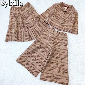 3종 세트 [ 시빌라/Sybilla ] 셋업 자켓 스커트 팬츠