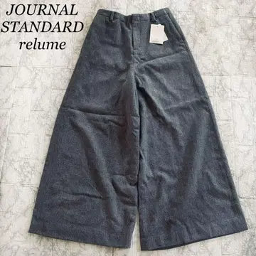 택 포함 저널 스탠다드 레리움 와이드 팬츠 그레이 밴딩