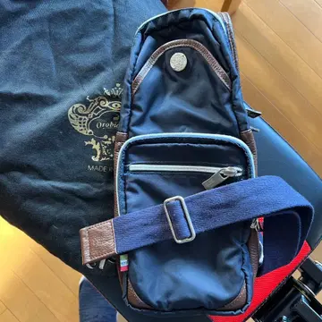 Orobianco 바디백 네이비/브라운