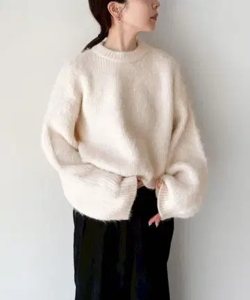 select moca by son 헤어리 숏 니트