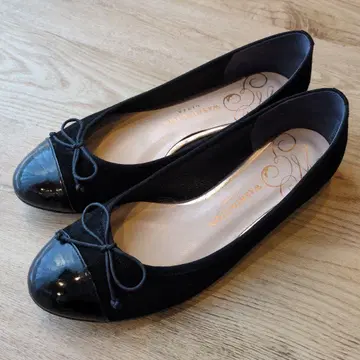 WASHINGTON 플랫슈즈 펌프스 블랙 24.5cm