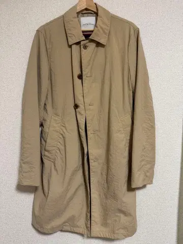 그린 라벨 남성용 롱 코트 베이지 M 사이즈