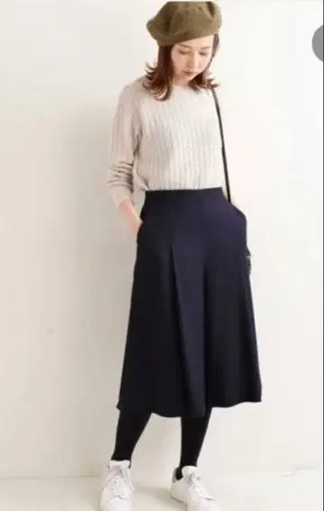 [ IENA 이에나 ] 울 턱 큐롯 팬츠