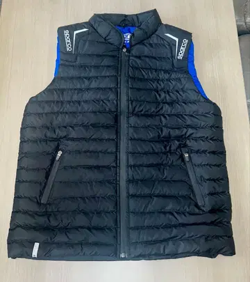 Sparco 퀼팅 베스트 M 사이즈 블랙/블루