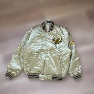 MALT'S BEER 자수 로고 바시티 자켓 M 사이즈 리버서블