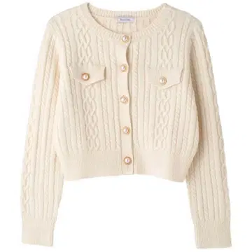 PEACH JOHN 피치 존 트위드풍 니트 가디건