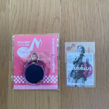 SnowMan 사쿠마 다이스케 ON 굿즈 거울 스티커 클리어 스티커