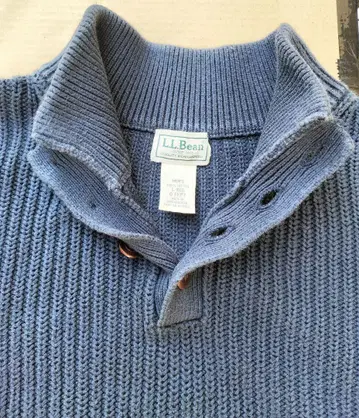 00S LLbean 헨리넥 코튼 니트