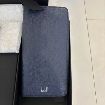 미사용 새상품 dunhill 장지갑 네이비
