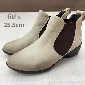 fitfit 핏핏 가죽 사이드 고어 부츠 숏부츠 25.5