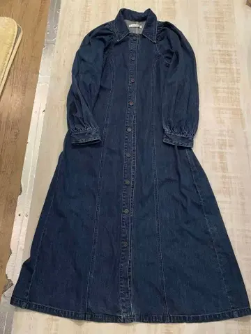 MOUSTY 데님 셔츠 원피스 긴팔