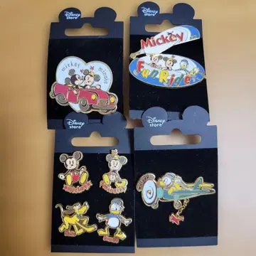 [ 디즈니 ] 핀 배지 레트로 미키 미니 도날드 플루토