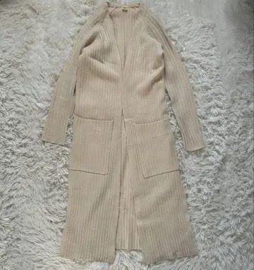 론 헤르만 롱 가디건 울 아이보리 S