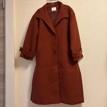 Discoat 울 라이크 스탠드 코트