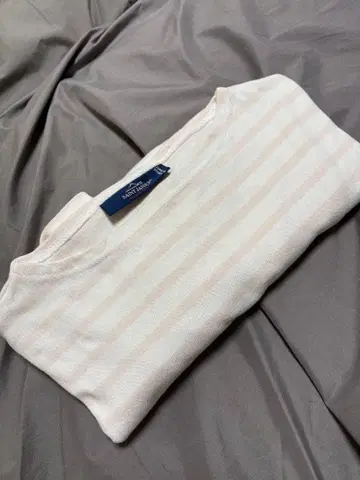 [세인트 제임스] 웨쌍 보더 [화이트/드라제 핑크] 사이즈 T3