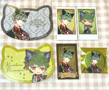 하나마루 입장 특전 포토 카드 캔뱃지 고양이형 카드 악마 고양이 난자