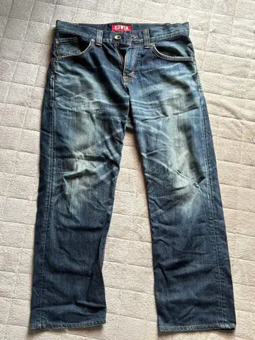 EDWIN 다크 블루 데님 스트레이트 425XV