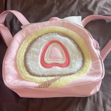 디저트 모티브 핑크 백팩