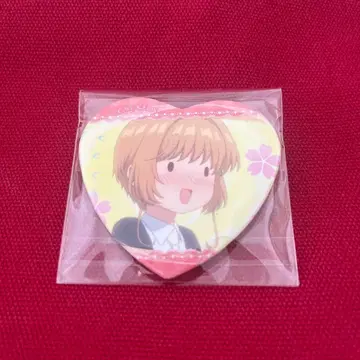 카드캡터 사쿠라 하트 캔뱃지 벚꽃