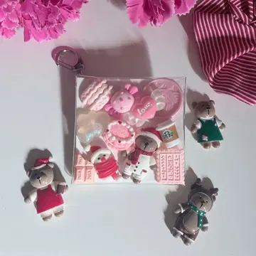 크리스마스 가챠 파우치 카페 곰