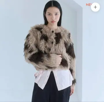 새상품 Brushed 페더 Yarn 2way 가디건