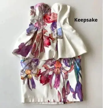 Keepsake 플라워 프린트 슬리브리스 원피스