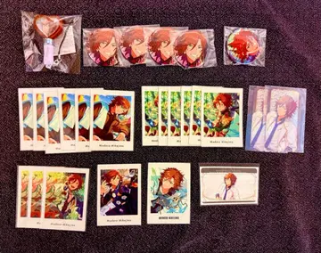 앙스타 미케지마 마다라 파샤츠 캔뱃지 홀로그램 카드 미니 펜라이트