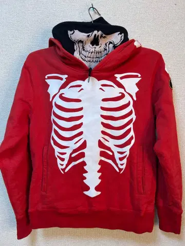 vanson 스켈레톤 디자인 후드티 M 사이즈
