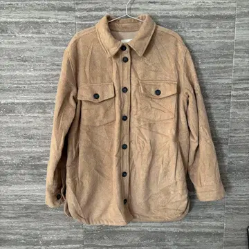 THREAD&SUPPLY 베이지 셔츠 자켓 여성용 새상품급 카라 부착