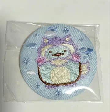 스미코구라시 하늘의 왕국과 두 사람의 코 자수 캔 배지 토카게