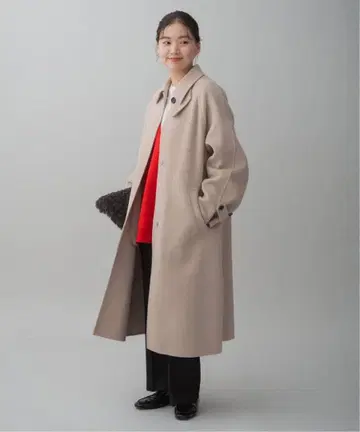 IENA 슈퍼160 더블 페이스 스텐카라 코트