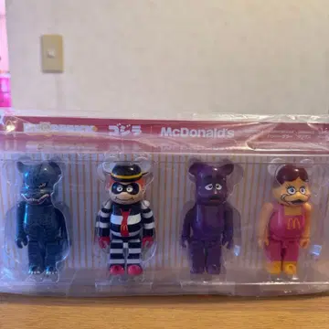 BE@RBRICK 고질라 맥도날드 4체 세트