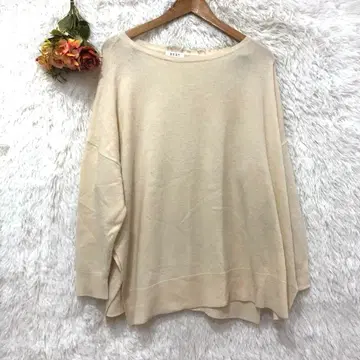 PLST 플라스테 니트 스웨터 긴팔 상의 [ M ] 모 100% 루즈핏