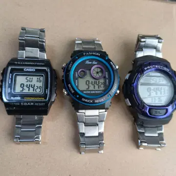 가동품. CASIO 일루미네이터 외 3점 세트