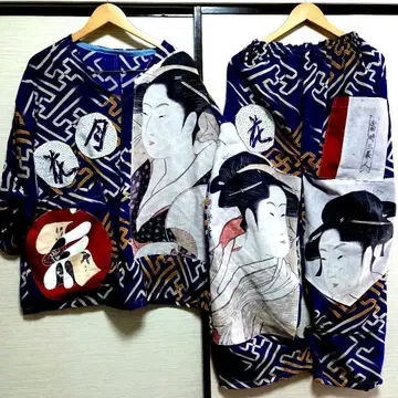 우타마로 우키요에 간세이 삼미인 셋업 명선