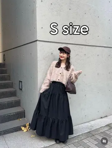 hinari 셔링 캉캉 스커트 블랙 택 포함 새상품