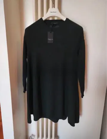 TWIN-SET 다크 그린 오버 사이즈 긴팔 롱 기장 스웨터