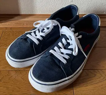 VANS 네이비 로우컷 스니커즈 남성용 25.5cm