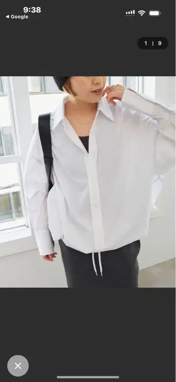 Spick & Span 긴팔 개더 셔츠 여성용 화이트 FREE