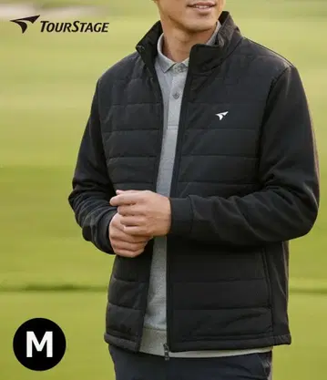 새상품 투어 스테이지 브릿지스톤 블랙 퀼팅 절개 자켓/M