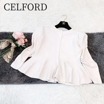 [ CELFORD ] 페플럼 긴팔 가디건 집업 무지