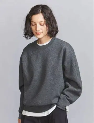 BEAUTY&YOUTH 밀라노 리브 니트 풀오버 다크 그레이