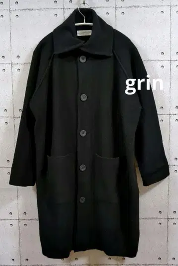 그린 울 니트 롱 가디건