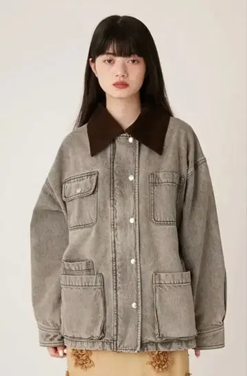 lilybrown 코듀로이 컬러 오버 자켓